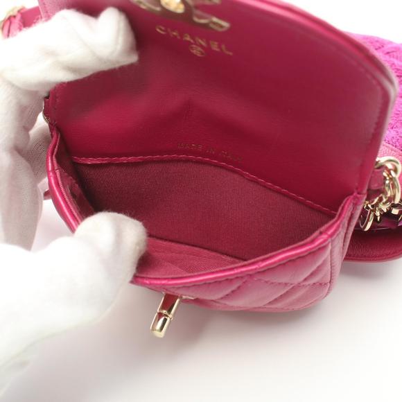 Chanel Matelasse Waist Bag Body Lambskin Pink - Picture 3 of 7